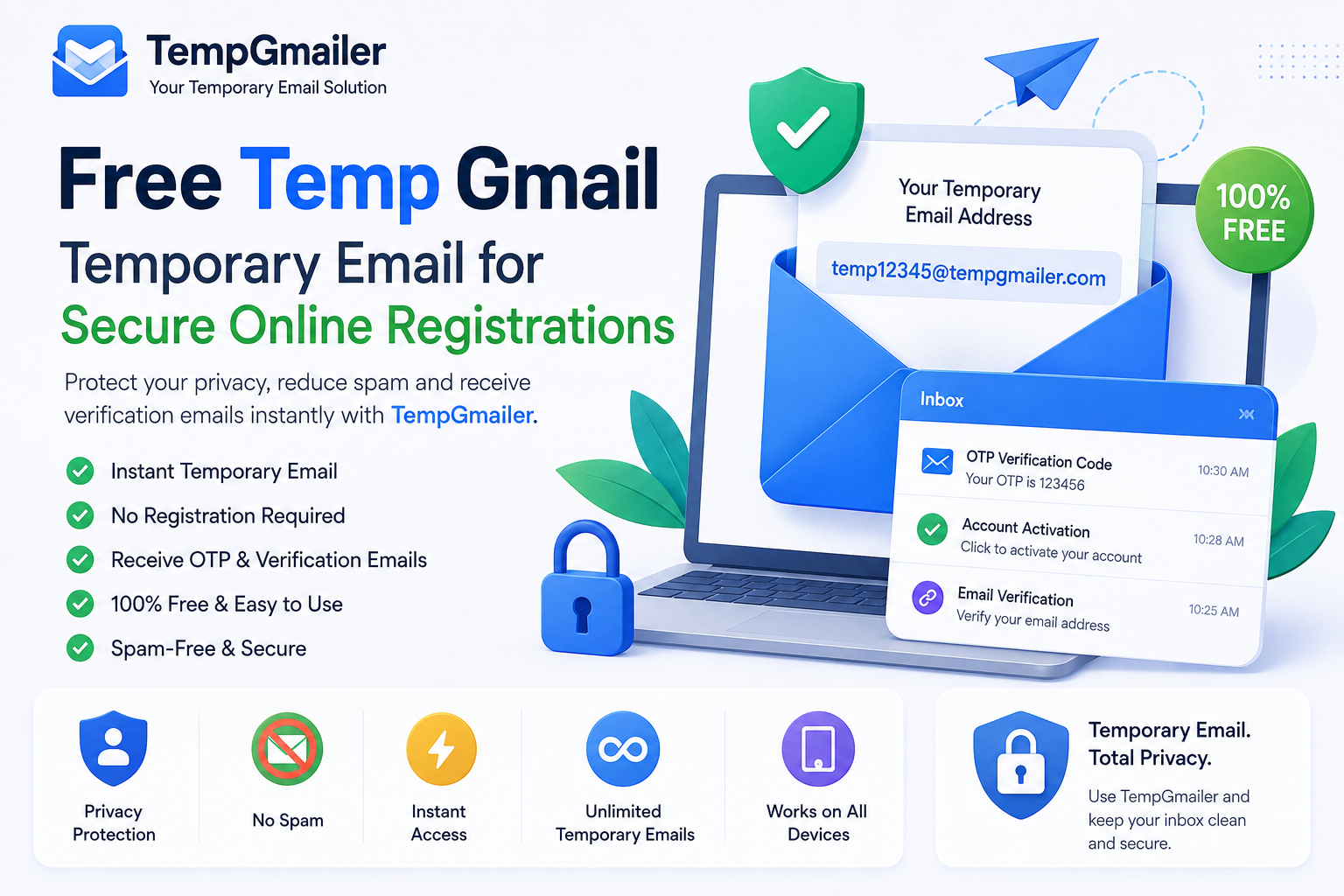 Free Temp Gmail – Temporary Email for Secure Online Registrations